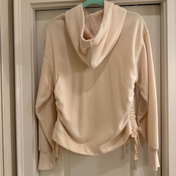 Aerie Side Ruched Hoodie - Vintage Vanilla - Picture 4 of 6